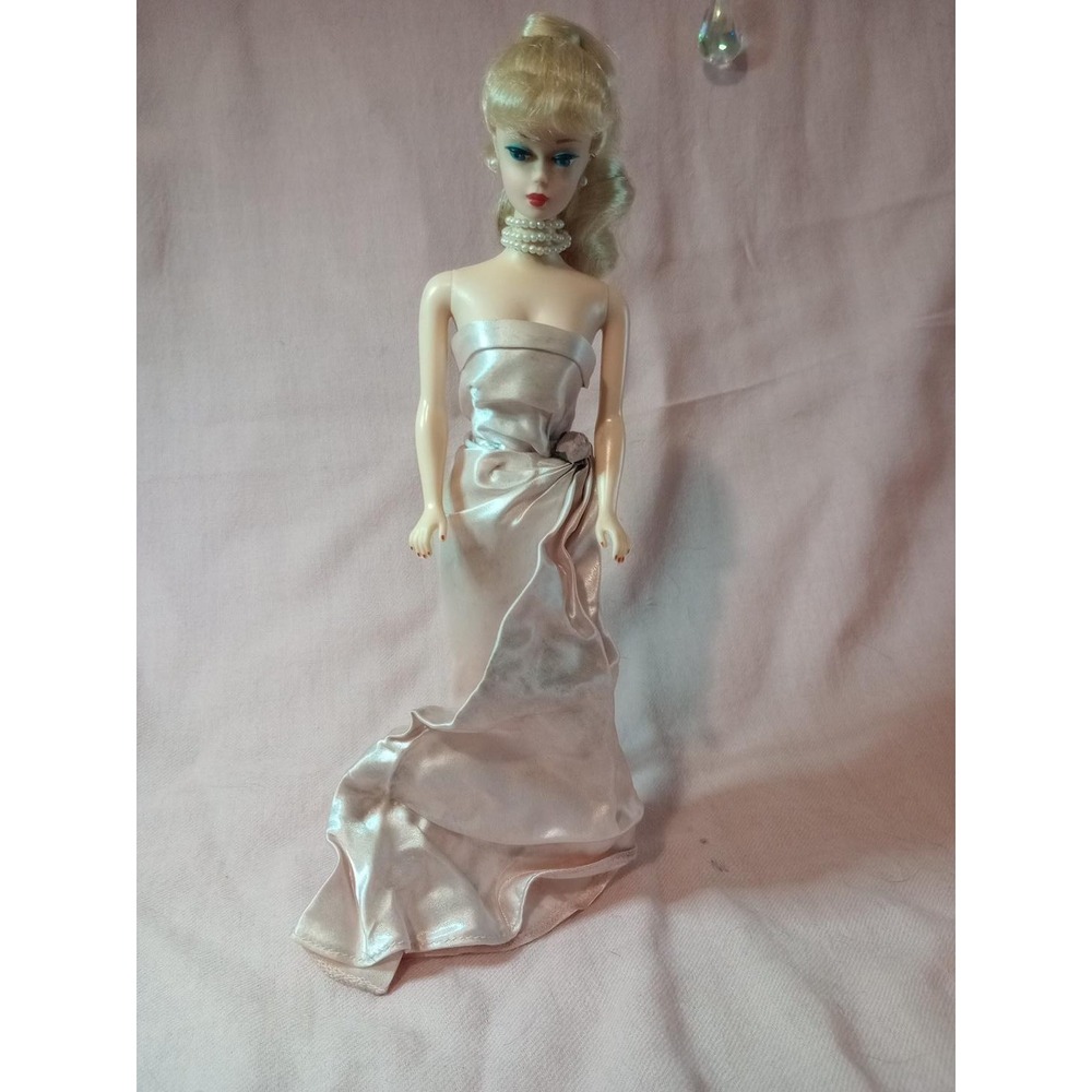 1996 Enchanted Evening Barbie Doll Blonde Reproduction Pink Gown Loose